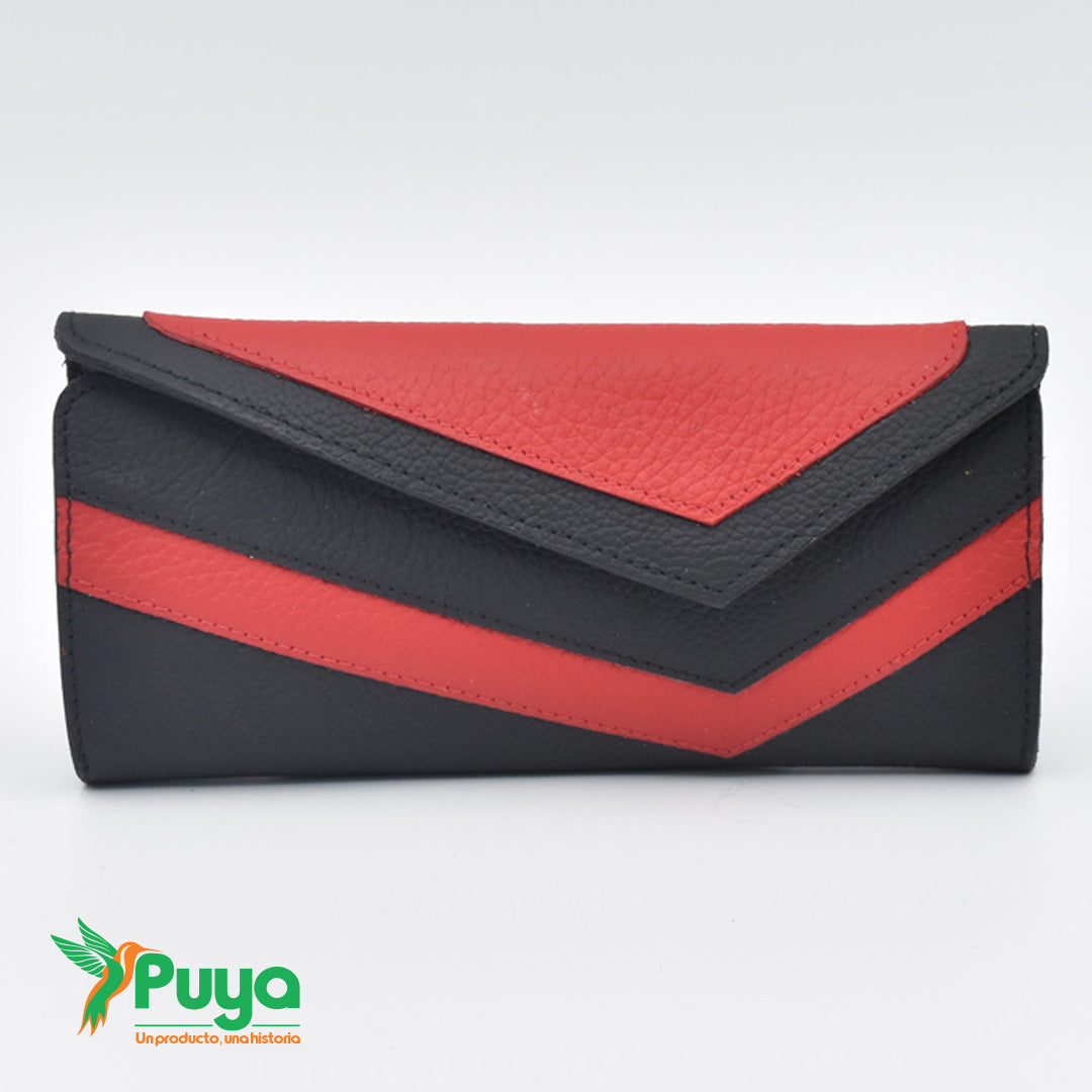BILLETERA RECTANGULAR CHOLET ROJO
