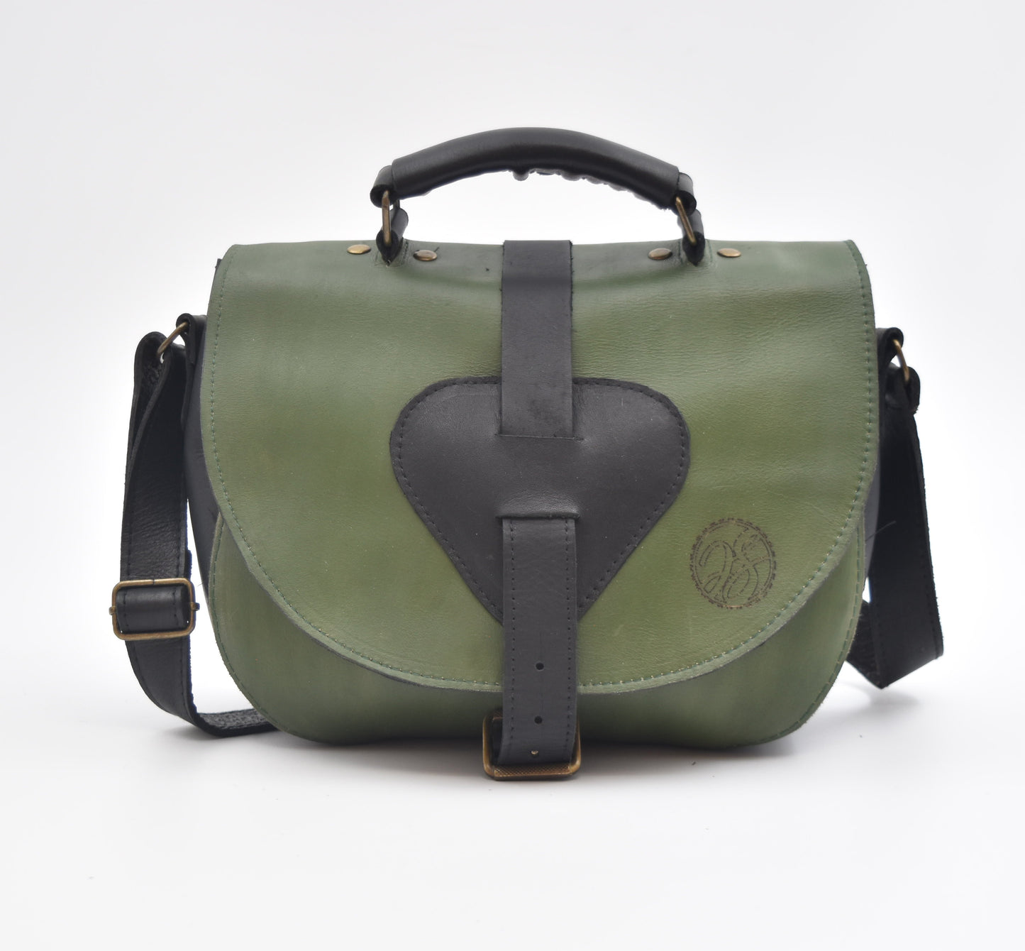 BANDOLERA VERDE CON NEGRO