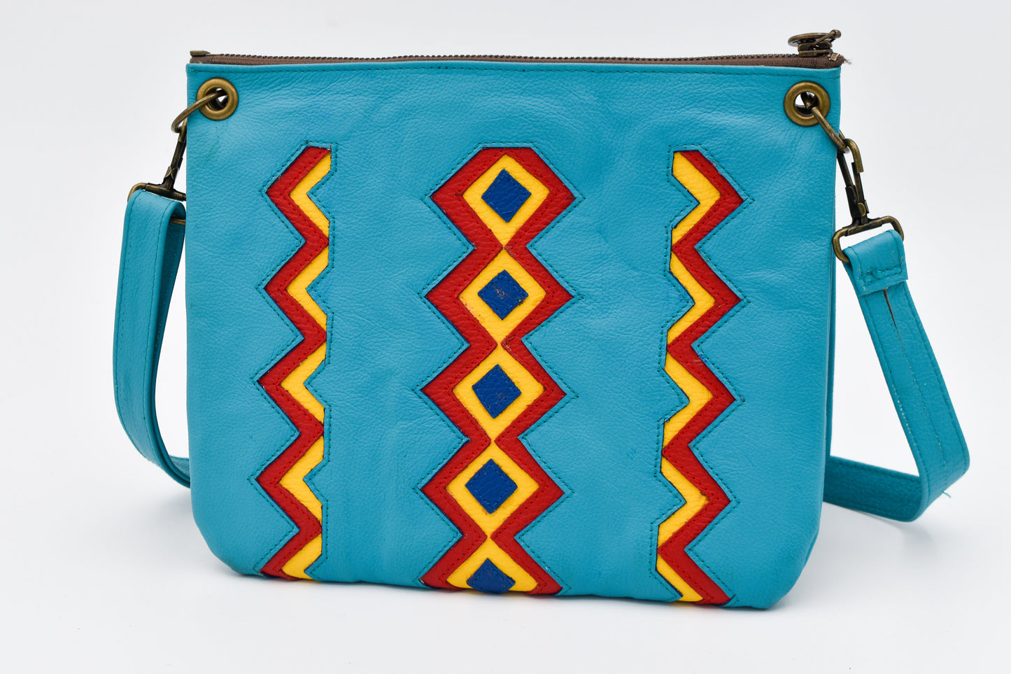 CARTERA GEMELA TIPO AGUAYO TURQUEZA