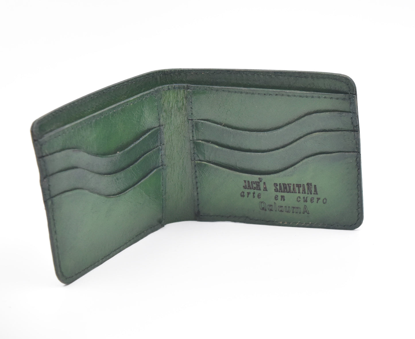 BILLETERA / TARJETERO VERDE