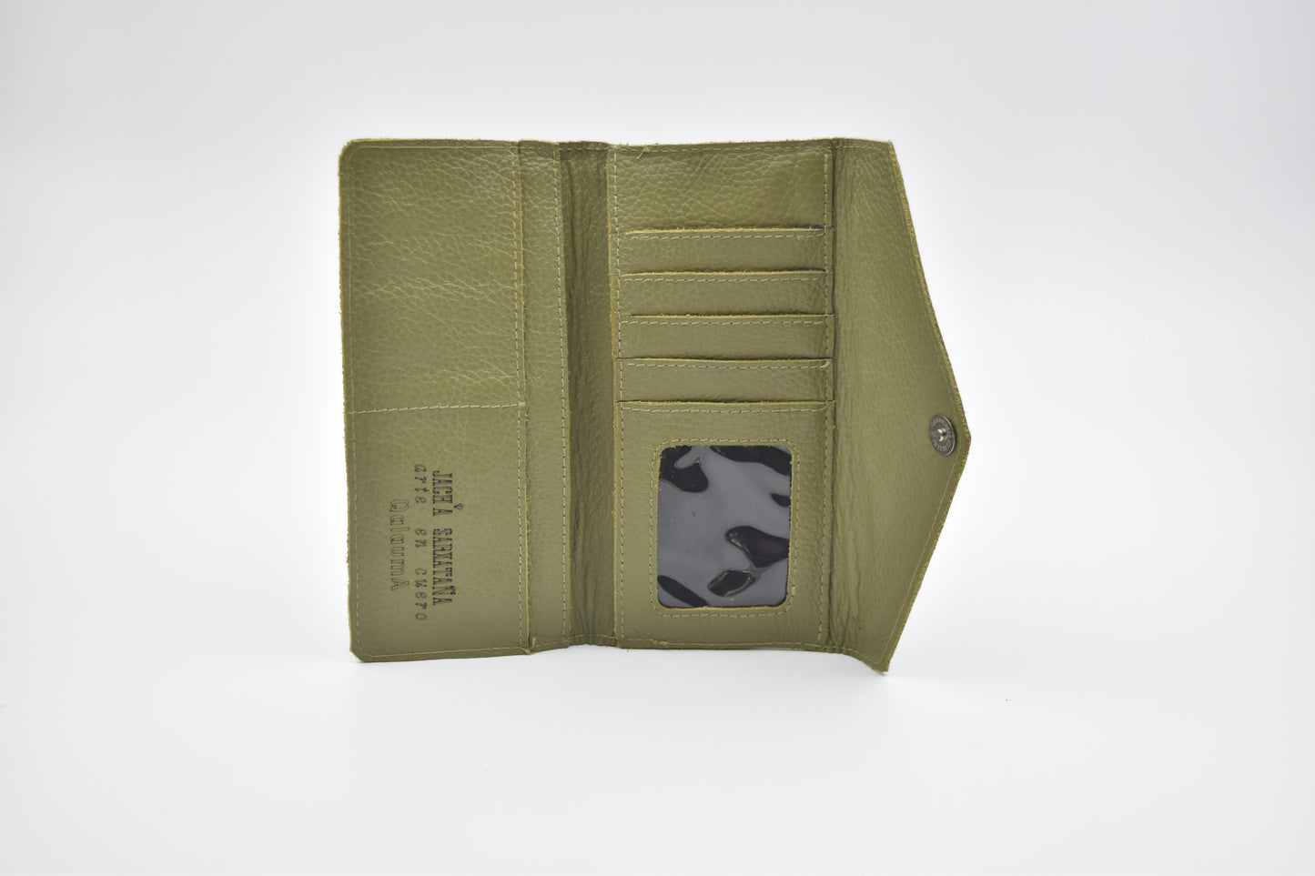 BILLETERA RECTANGULAR VERDE LIMÓN