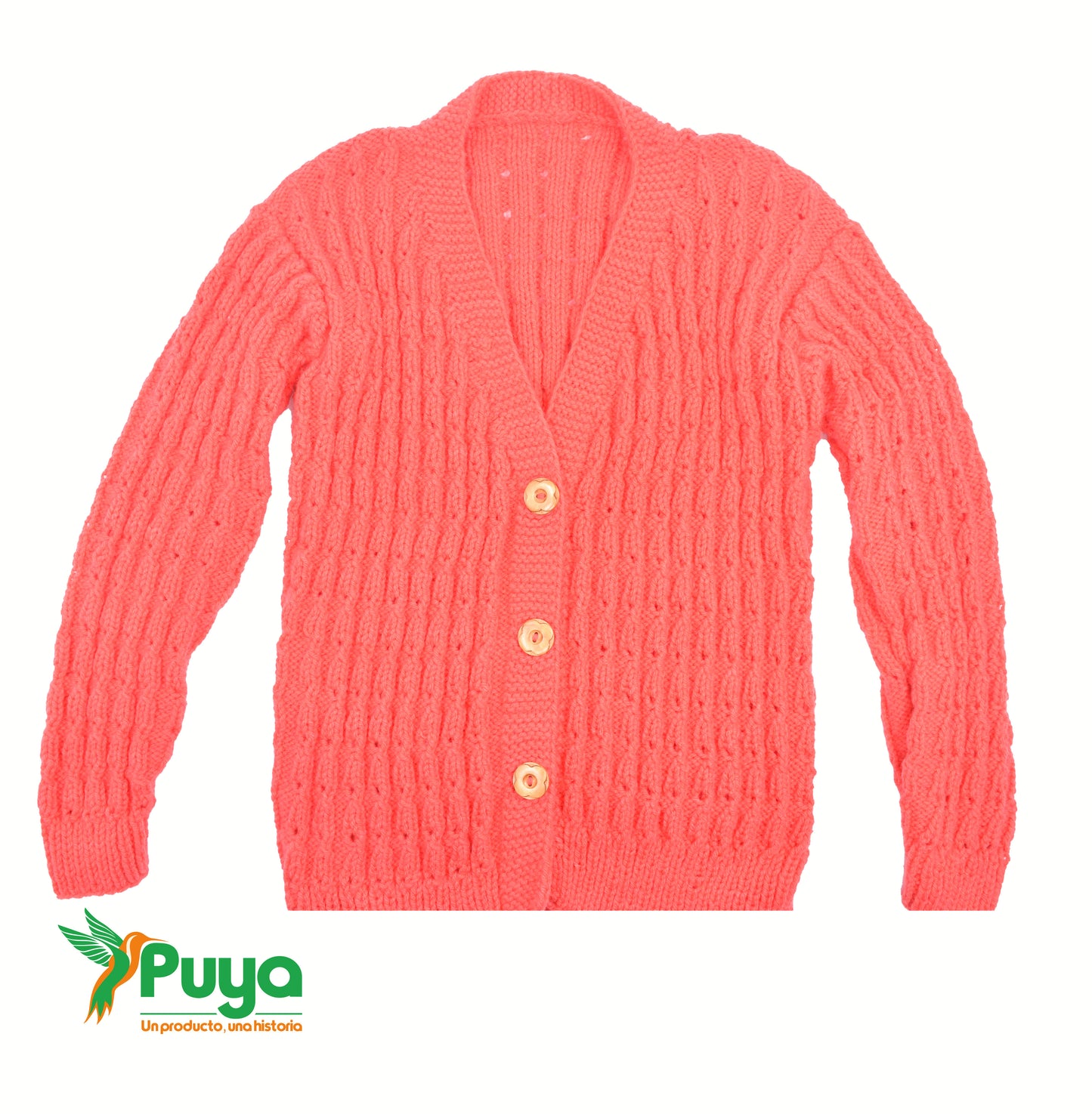 CARDIGAN COLOR CORAL