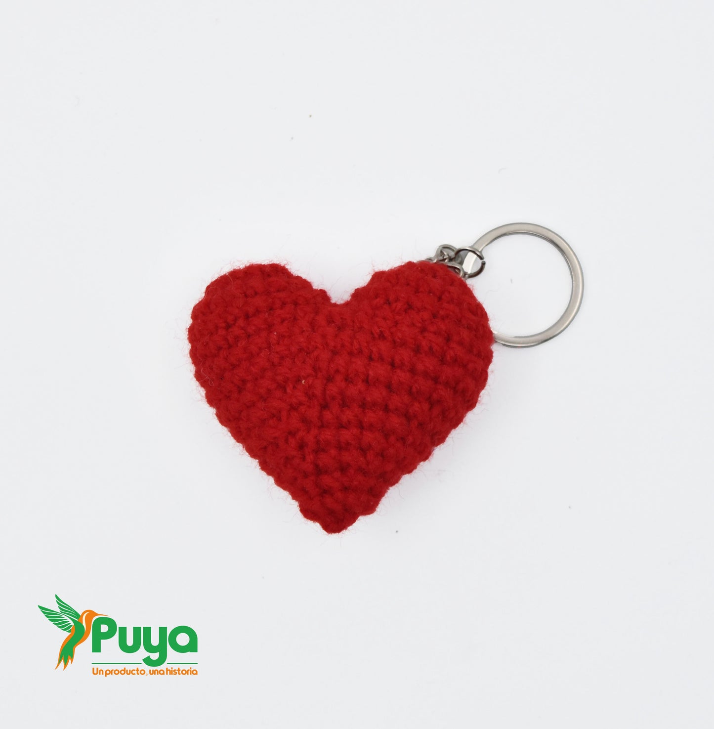 LLAVERO AMIGURUMI CORAZON