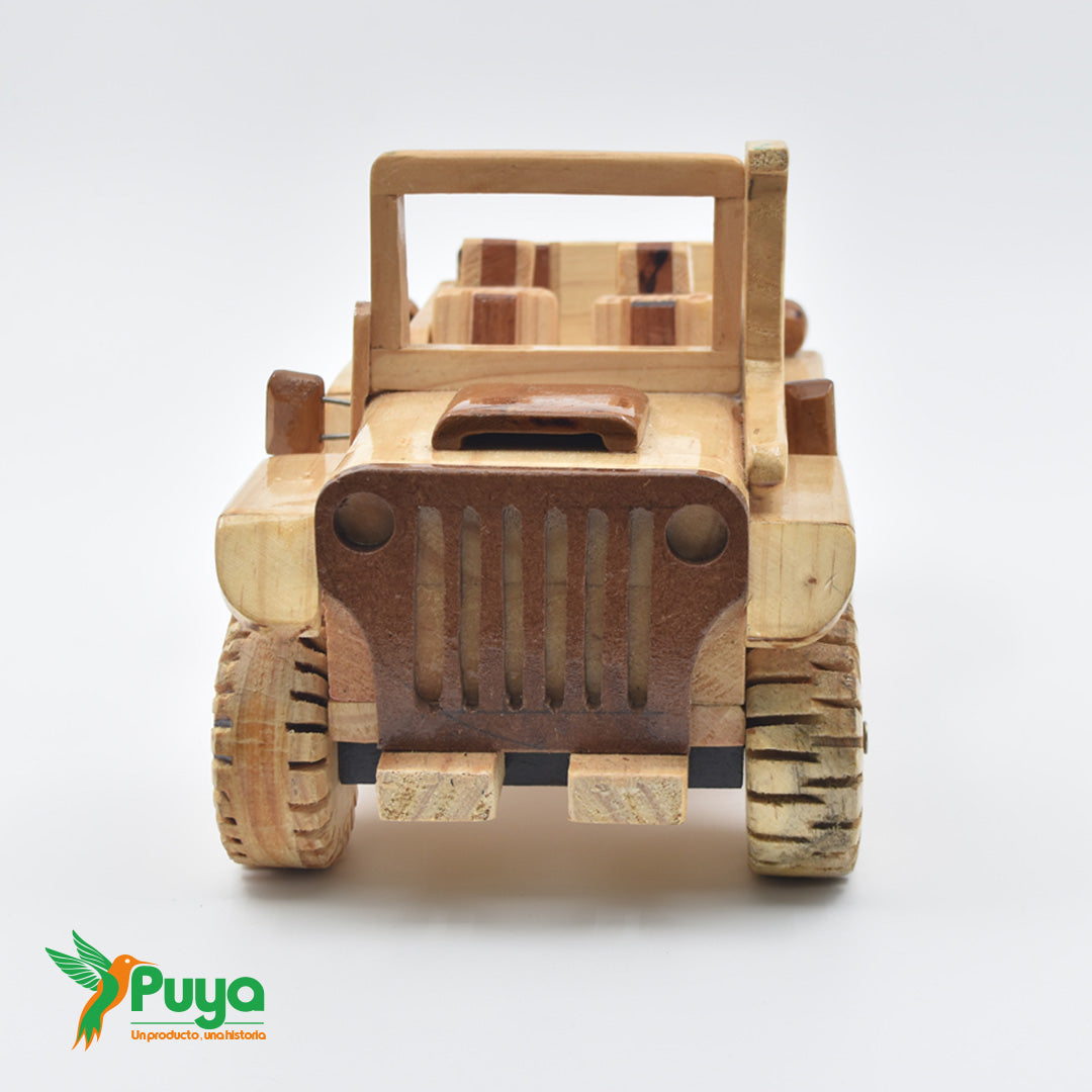 JEEP DE MADERA CAFE