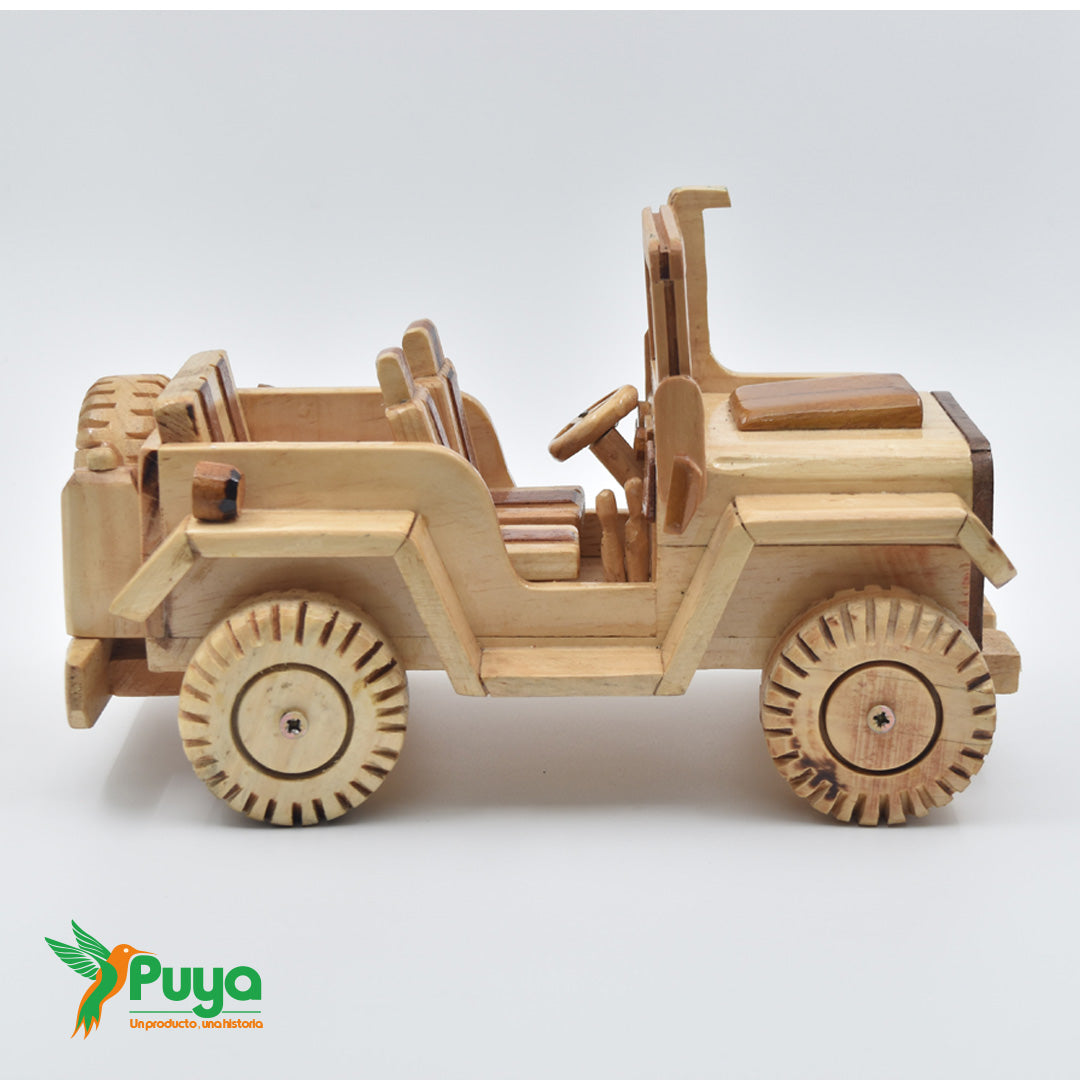 JEEP DE MADERA CAFE