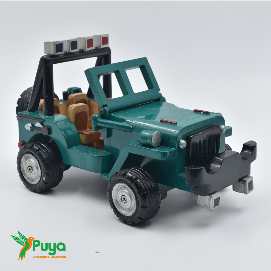 JEEP DE MADERA VERDE