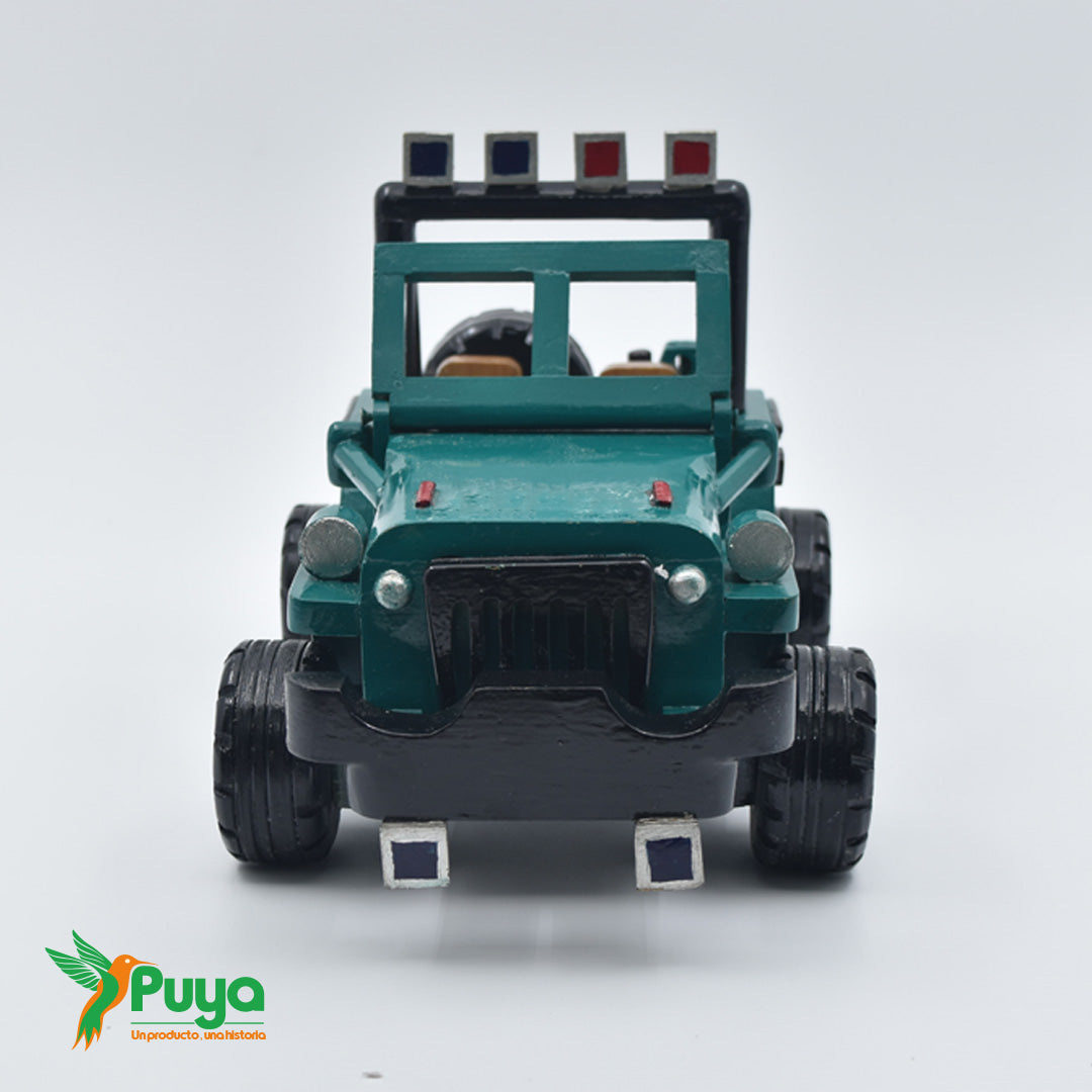 JEEP DE MADERA VERDE