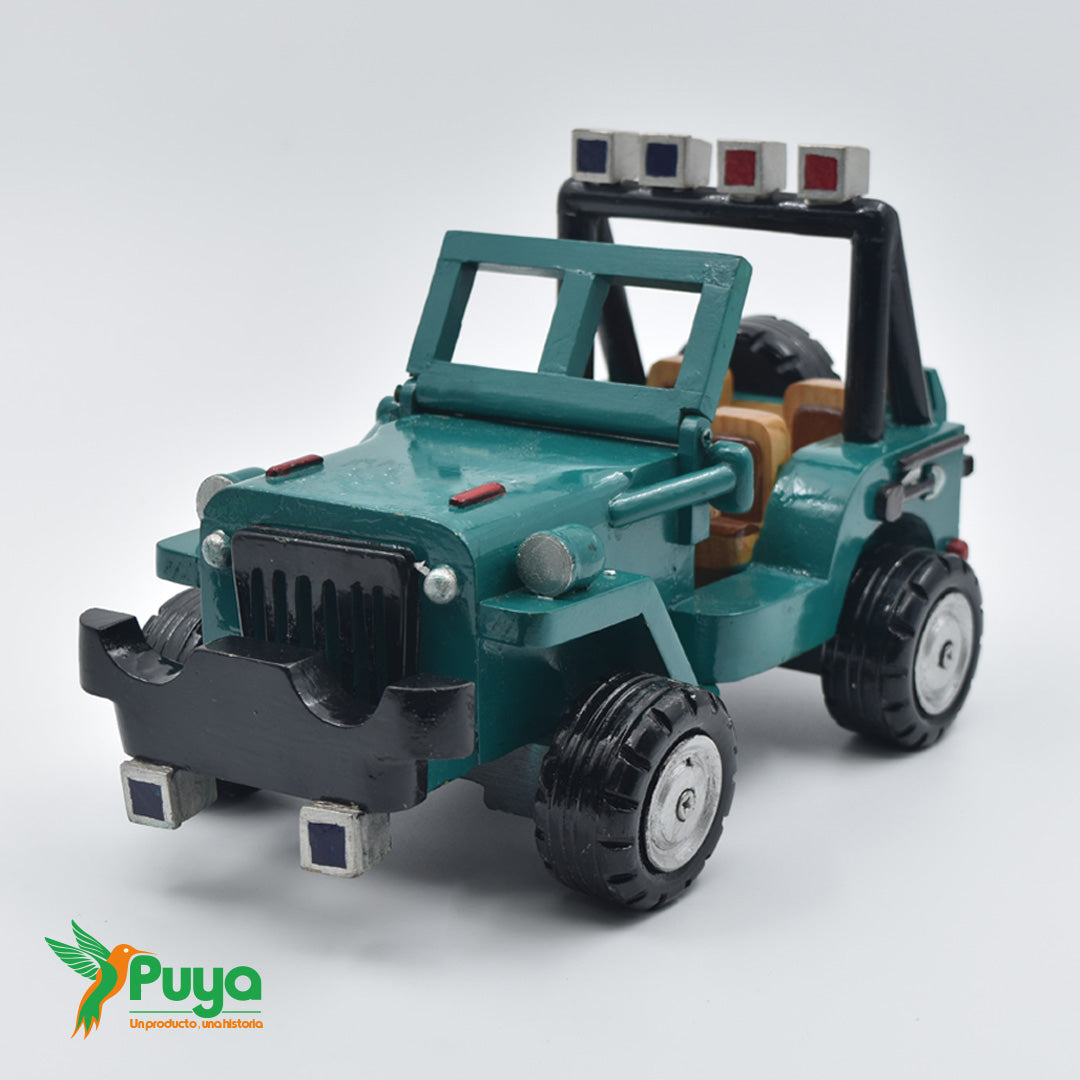 JEEP DE MADERA VERDE