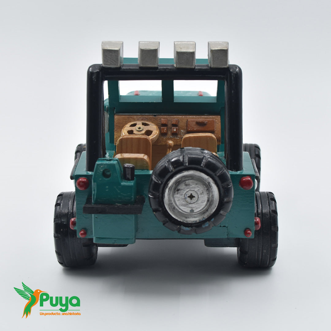 JEEP DE MADERA VERDE