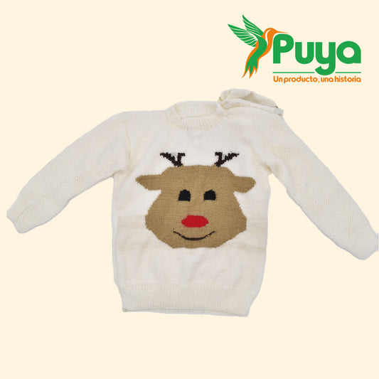 CHOMPA CON DISEÑO DE RENO