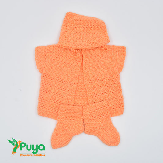 AJUAR NARANJA 3 PIEZAS