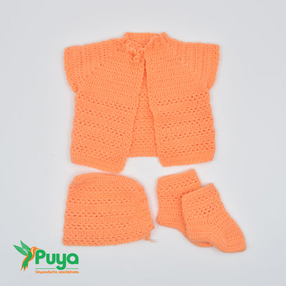 AJUAR NARANJA 3 PIEZAS