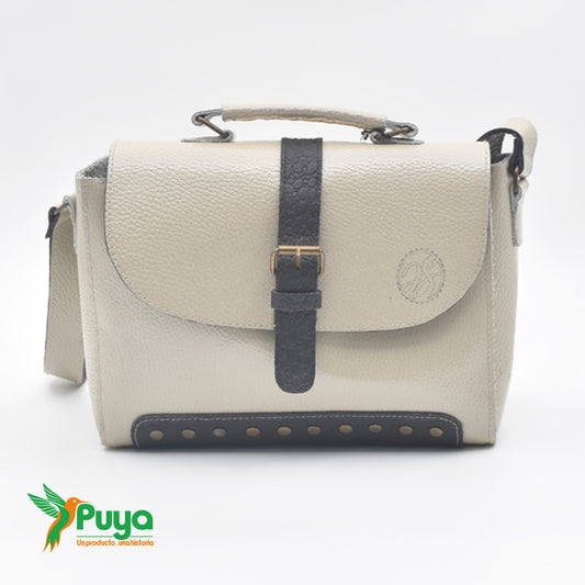BANDOLERA  CHAROL BLANCO