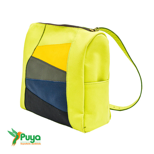 MOCHILA CARTERA VERDE