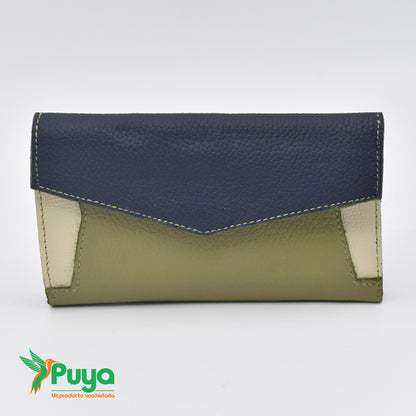 BILLETERA BIANCA COLOR VERDE COMBINADO