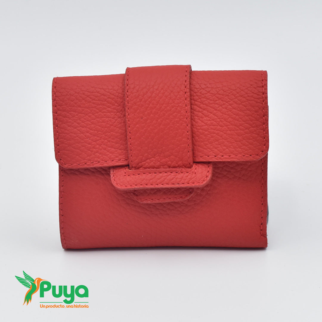 BILLETERA CON MONEDERO ROJO