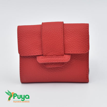 BILLETERA CON MONEDERO ROJO