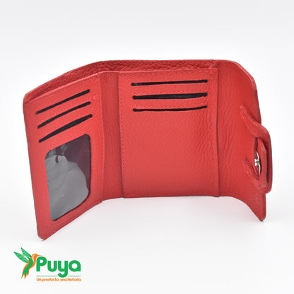 BILLETERA CON MONEDERO ROJO
