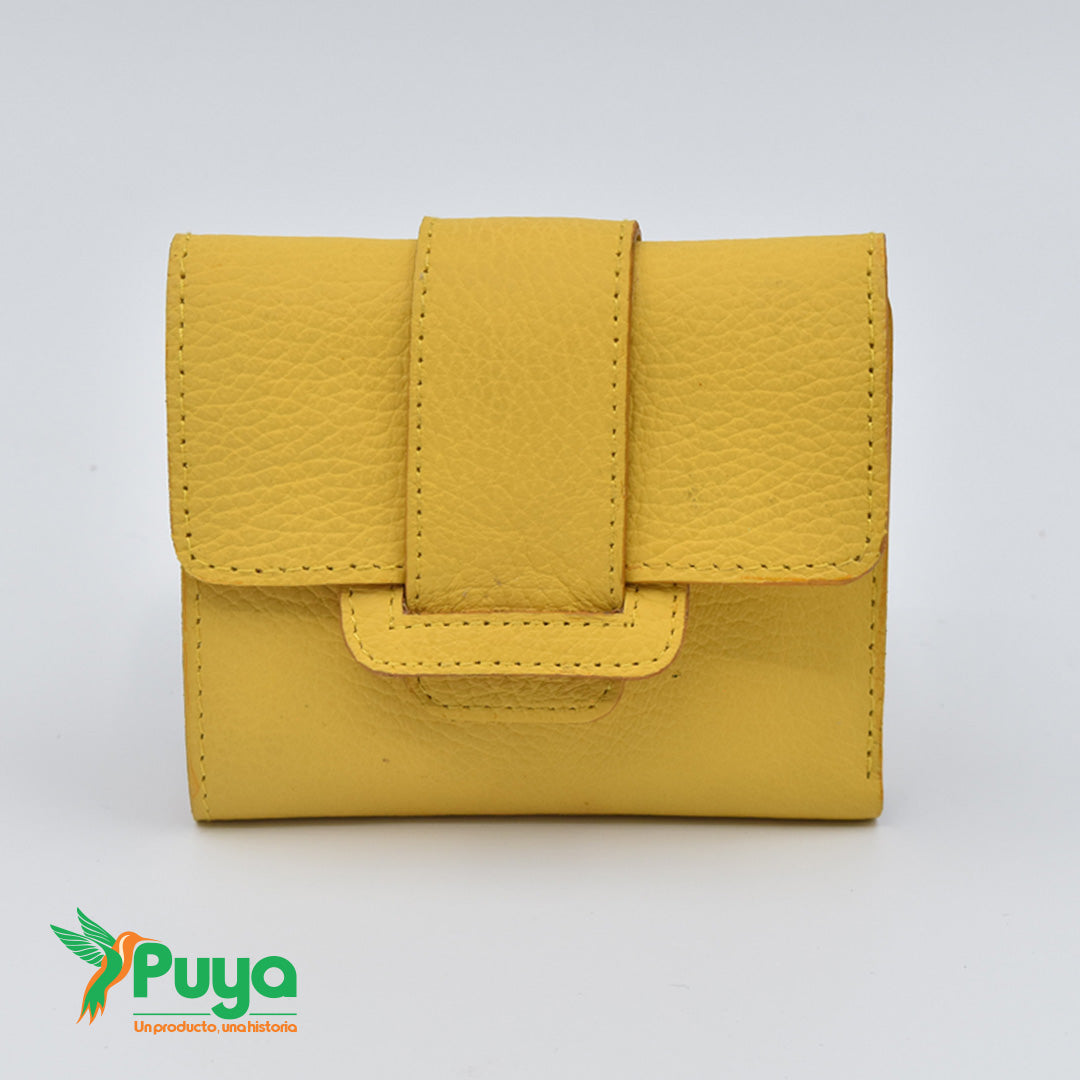BILLETERA CON MONEDERO AMARILLO