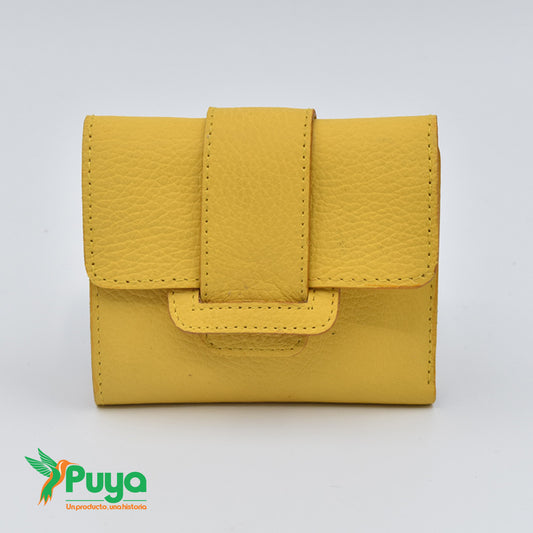 BILLETERA CON MONEDERO AMARILLO