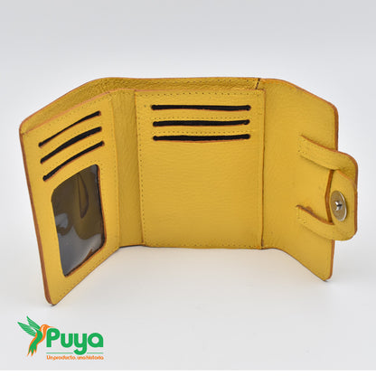 BILLETERA CON MONEDERO AMARILLO