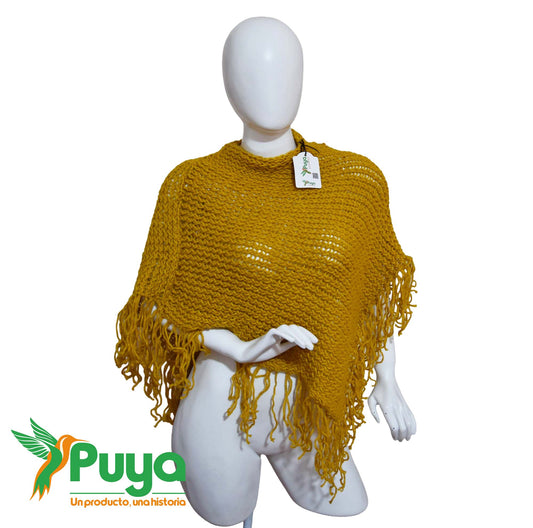 PONCHO MOSTAZA