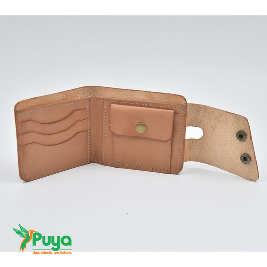 BILLETERA CAPARAZON BEIGE