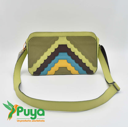 BANDOLERA JACH'A VERDE LIMON COMBINADO