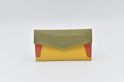 BILLETERA BIANCA COLOR AMARILLO COMBINADO