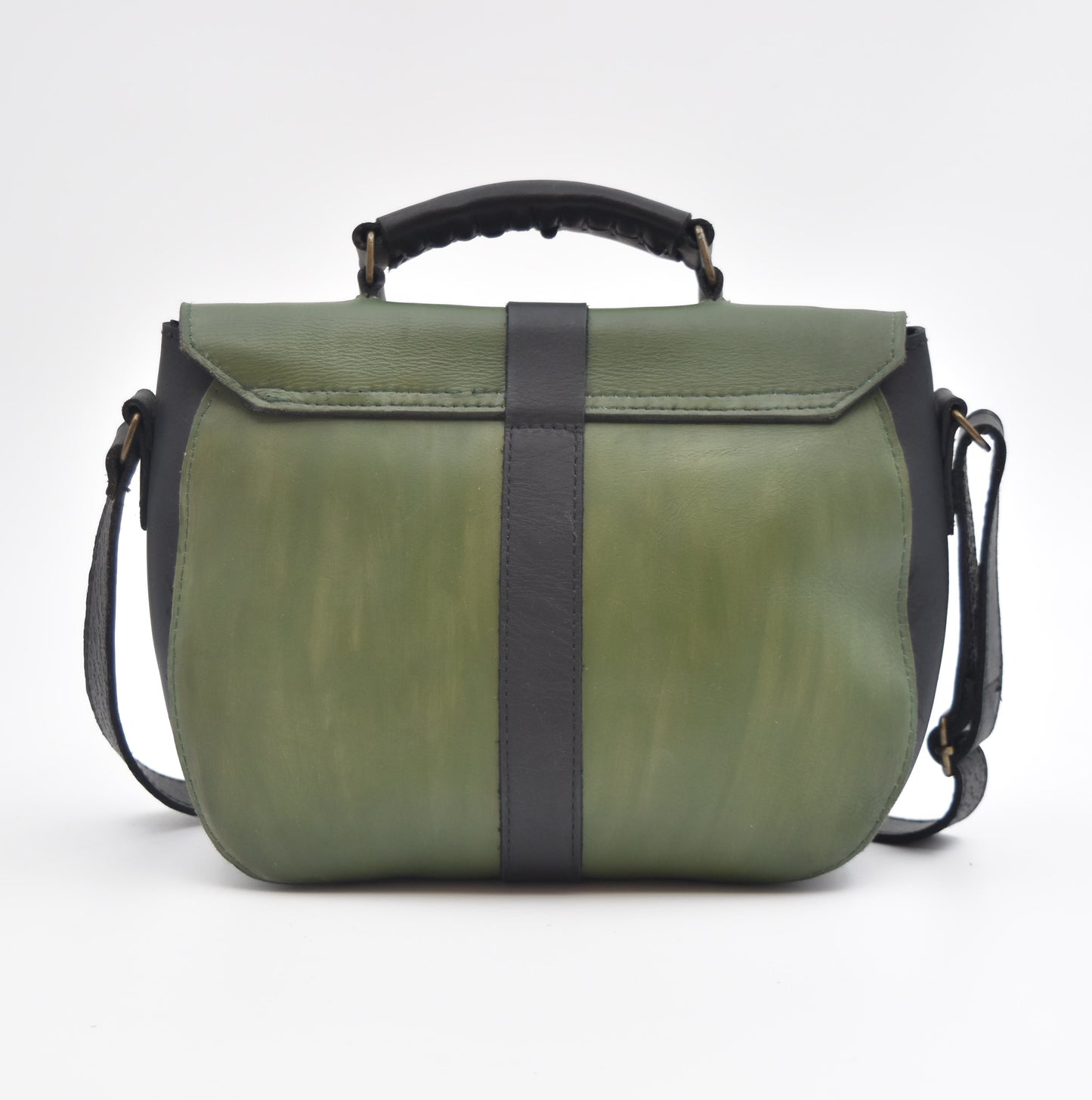 BANDOLERA VERDE CON NEGRO
