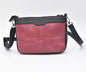 BANDOLERA RECTANGULAR PEQUEÑA COLOR GUINDO CON NEGRO