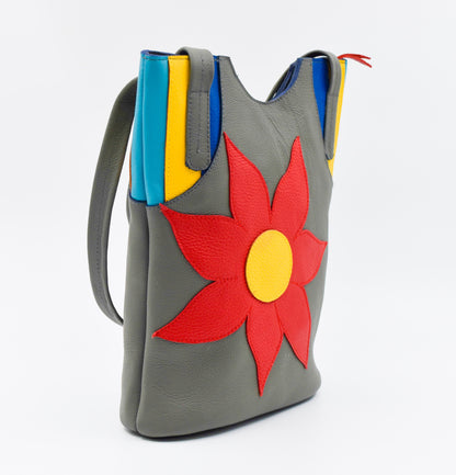 CARTERA CHOLET CON FLOR