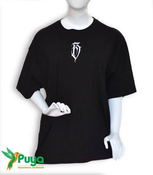 POLERA NEGRA SERIGRAFIADO