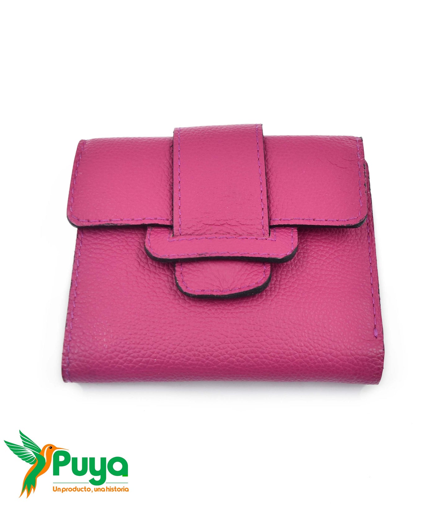 BILLETERA CON MONEDERO FUSCIA