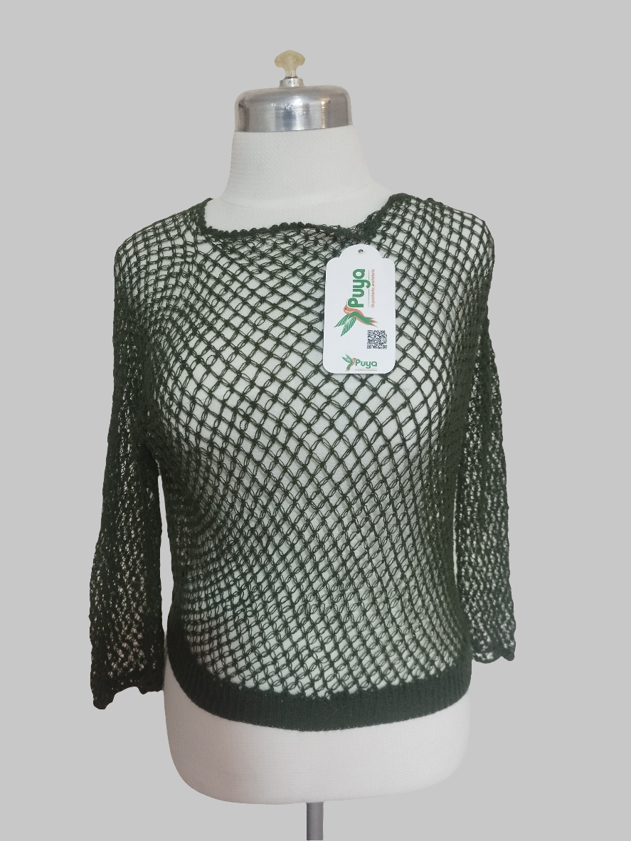 SUETER  CALADO VERDE