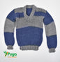 SUETER PLOMO Y AZUL OSCURO