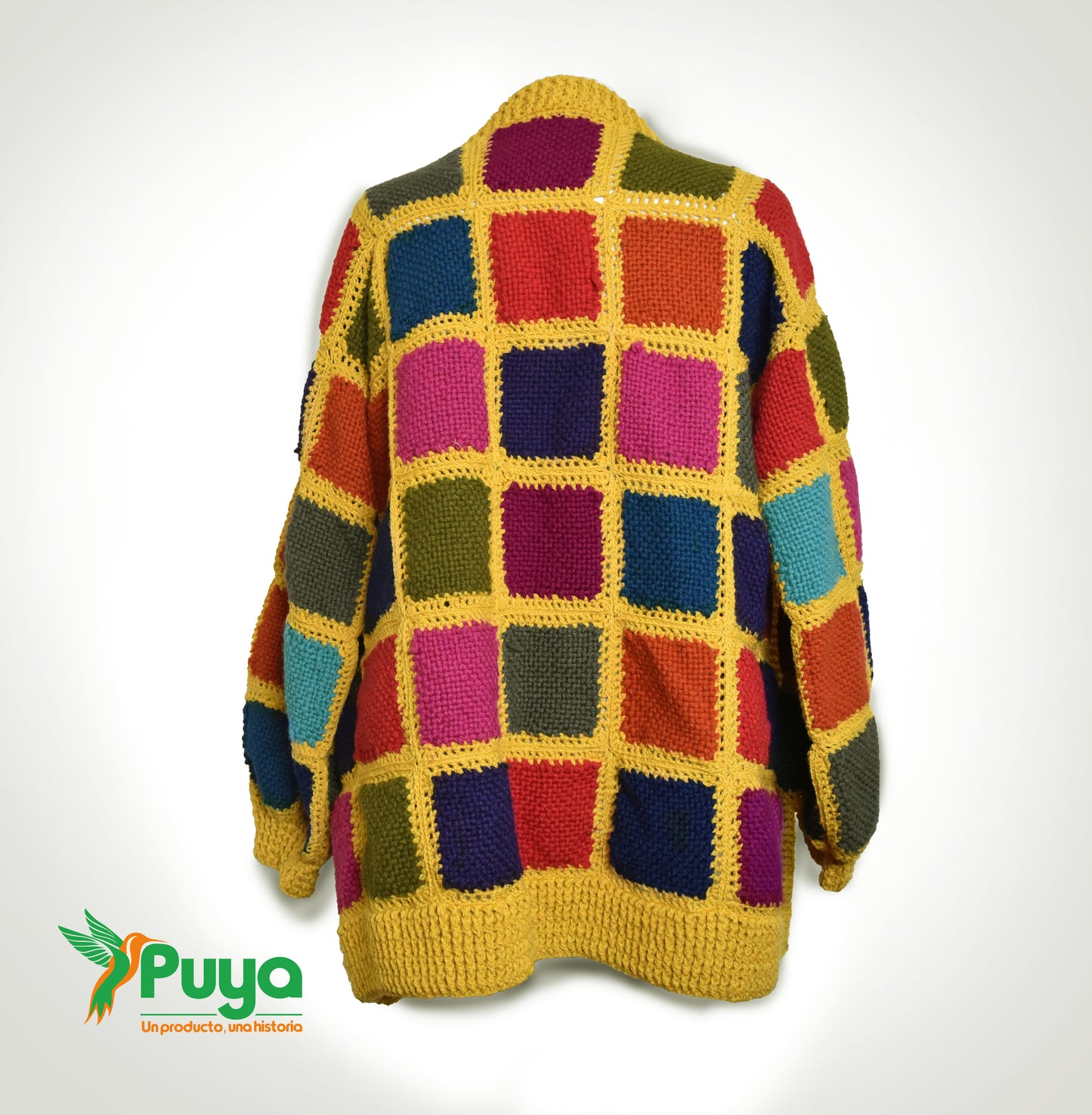 CÁRDIGAN MULTICOLOR A CUADROS