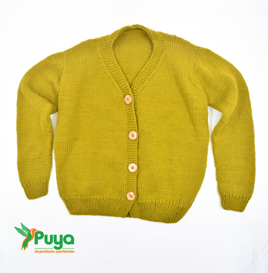 CARDIGAN AMARILLO VERDOSO