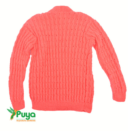CARDIGAN COLOR CORAL