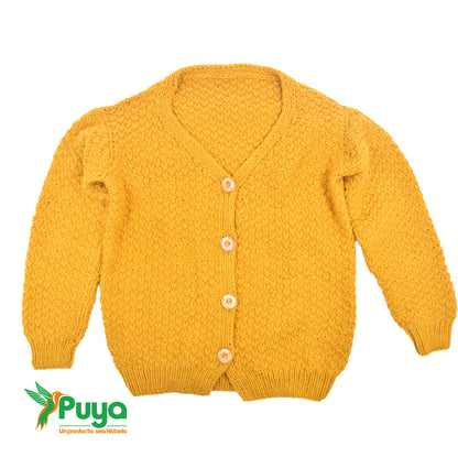 CARDIGAN COLOR MOSTAZA