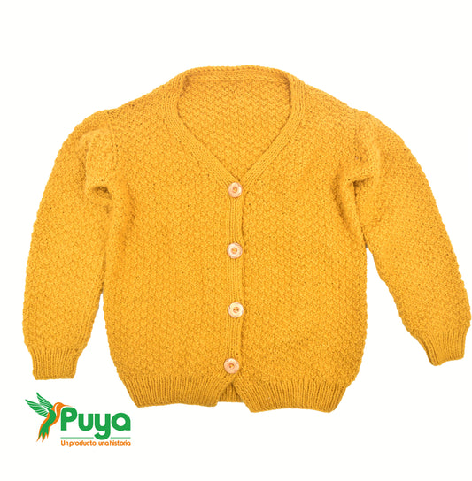 CARDIGAN COLOR MOSTAZA