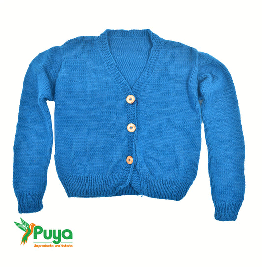 CARDIGAN COLOR PETROLEO