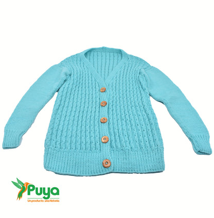 CARDIGAN COLOR CELESTE
