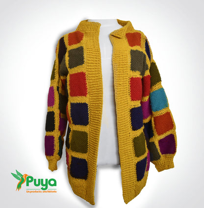 CÁRDIGAN MULTICOLOR A CUADROS