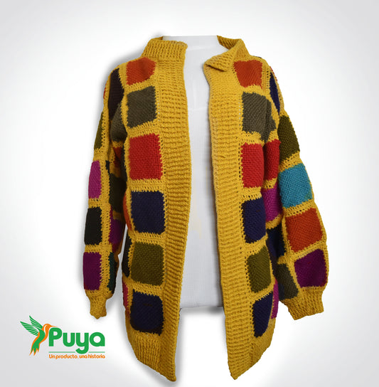 CÁRDIGAN MULTICOLOR A CUADROS