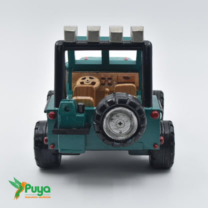 JEEP DE MADERA VERDE