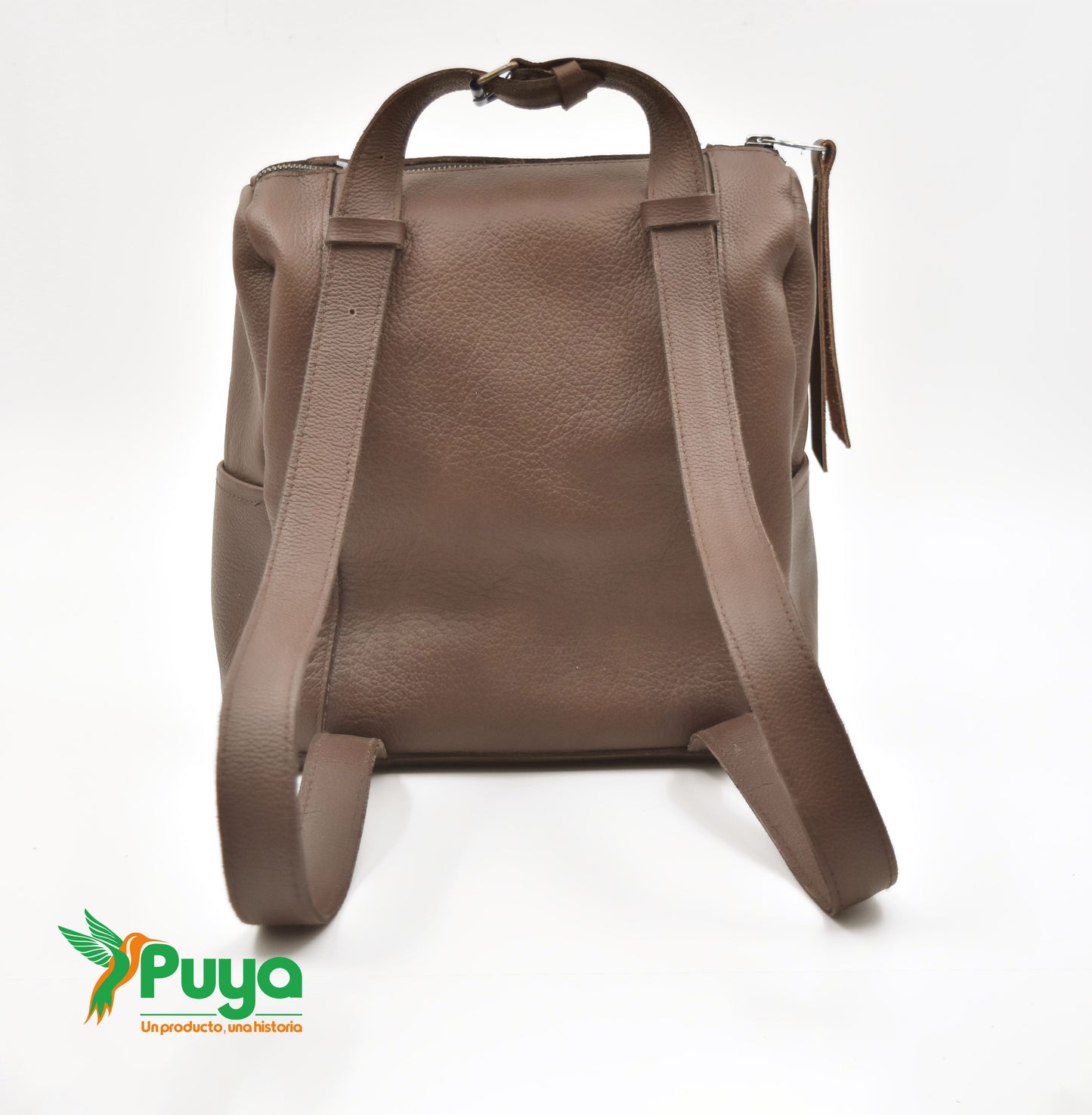 MOCHILA CARTERA CAFÉ