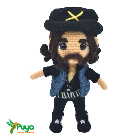 AMIGURUMI -  LEMMY KILMISTER DE MOTORHEAD.